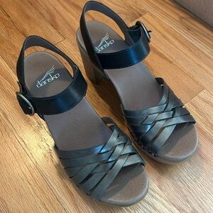 Damsko Dawson Metallic Sandals in Old Gold